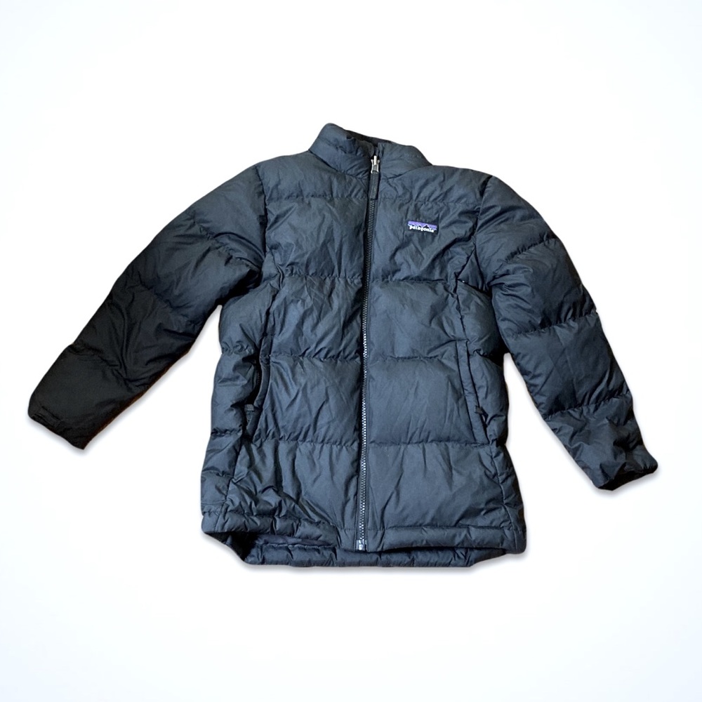 PATAGONIA BIG BOYS SZ S BLACK DOWN PUFFER JACKET
